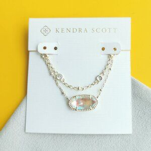 Kendra Scott Elisa Gold Dichroic Glass Necklace